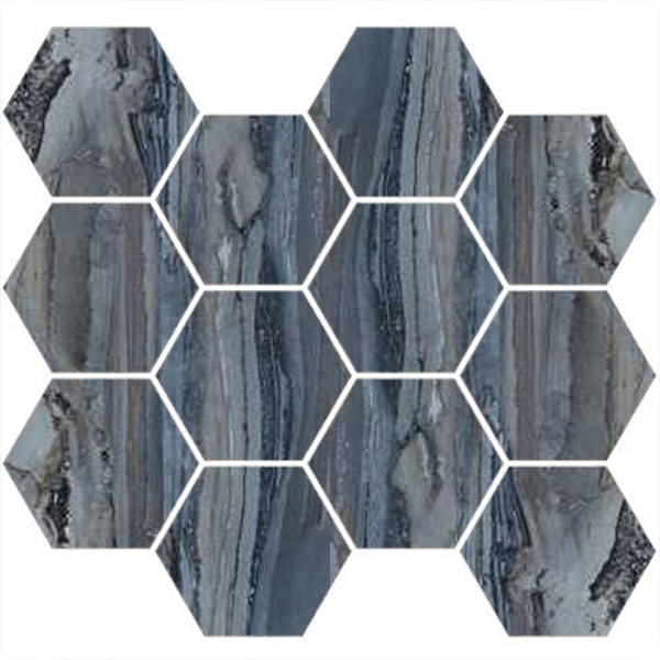 Picture of Happy Floors - Exotic Stone Hexagon Mosaic Lagoon