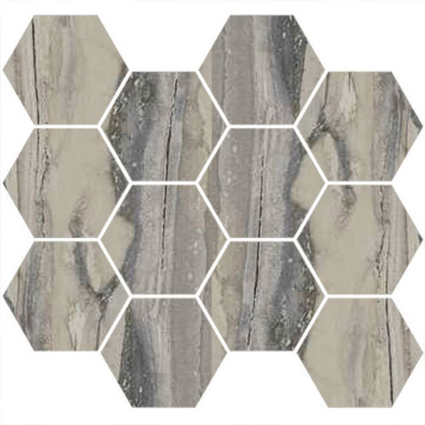 Picture of Happy Floors - Exotic Stone Hexagon Mosaic Fossil