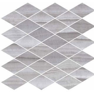 Picture of Happy Floors - Onyx Mosaic Rhomboid Mosaic Silver Polished