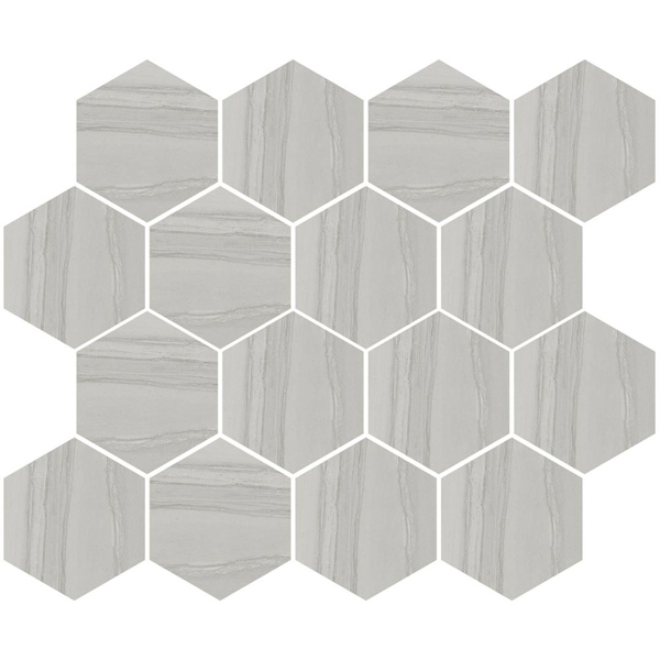 Picture of Happy Floors - Silver Hexagon Mosaic Grey