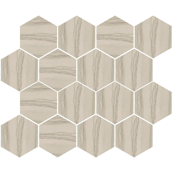 Picture of Happy Floors - Silver Hexagon Mosaic Taupe