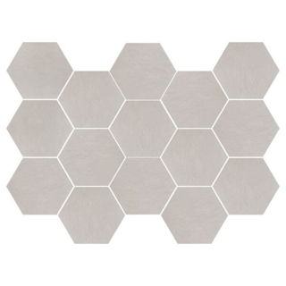 Picture of Happy Floors - Newton Hexagon Mosaic White Semi-Polished