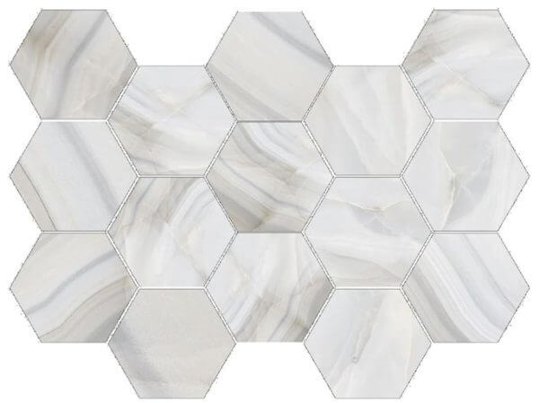 Picture of Happy Floors - Athena Hexagon Plata/Polished