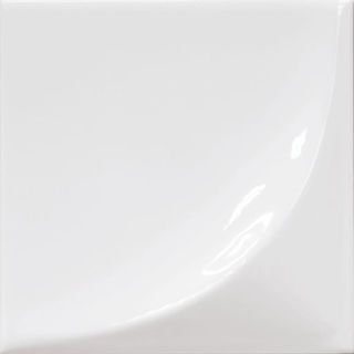 Picture of Happy Floors - Vertex 6 x 6 White Curve