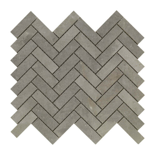 Picture of Happy Floors - Salt Stone Herringbone Mosaic Ash