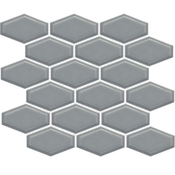 Picture of Happy Floors - Artisan Elongated Hexagon Mosaic Dark