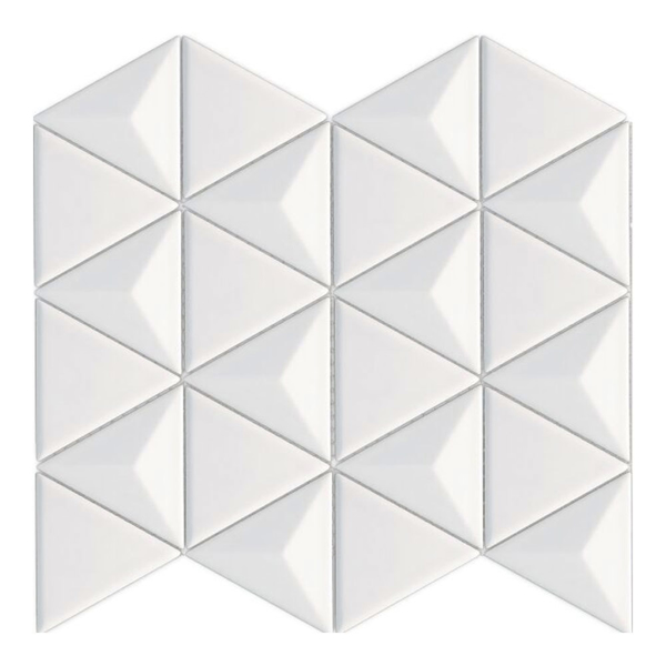 Picture of Happy Floors - Artisan Triangle Mosaic White