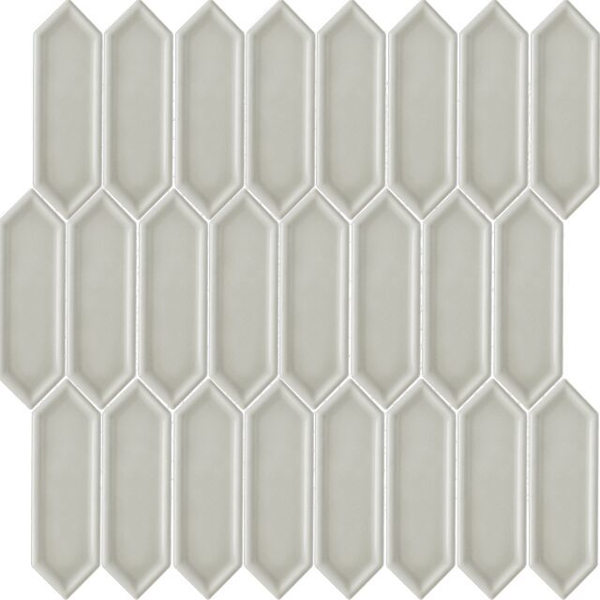 Picture of Happy Floors - Artisan Ceramic Picket Mosaic Taupe