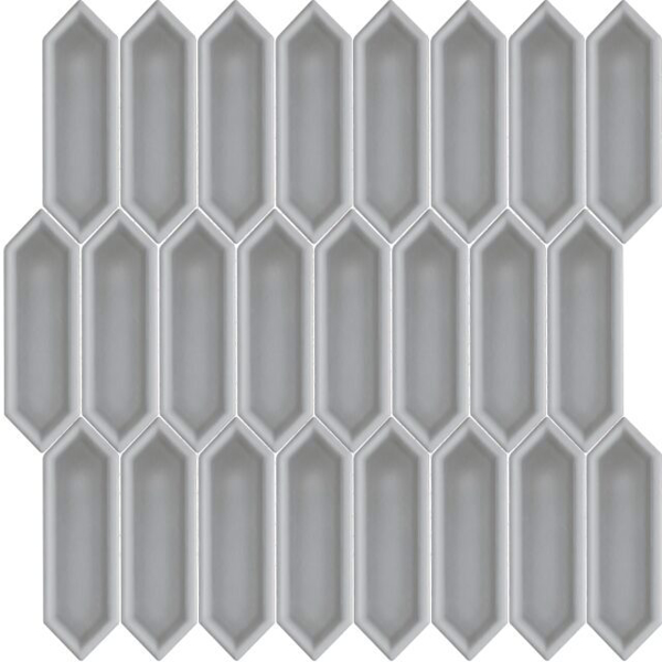 Picture of Happy Floors - Artisan Ceramic Picket Mosaic Grey