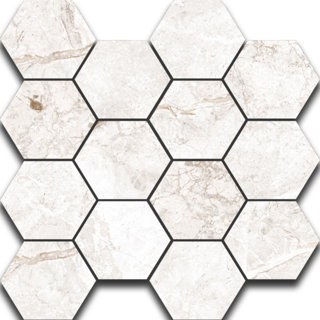 Picture of Happy Floors - Toscana Hexagon Mosaic Bianco