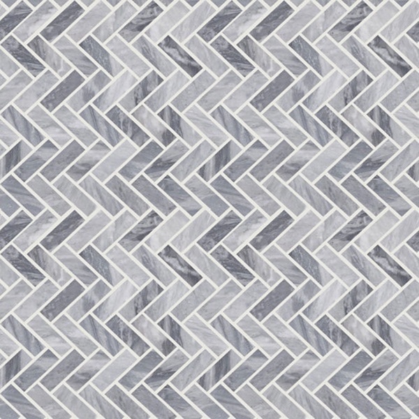 Picture of Shaw Floors - Chateau Herringbone Bardiglio Cloud