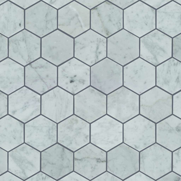 Picture of Shaw Floors - Chateau Hexagon Bianco Carrara