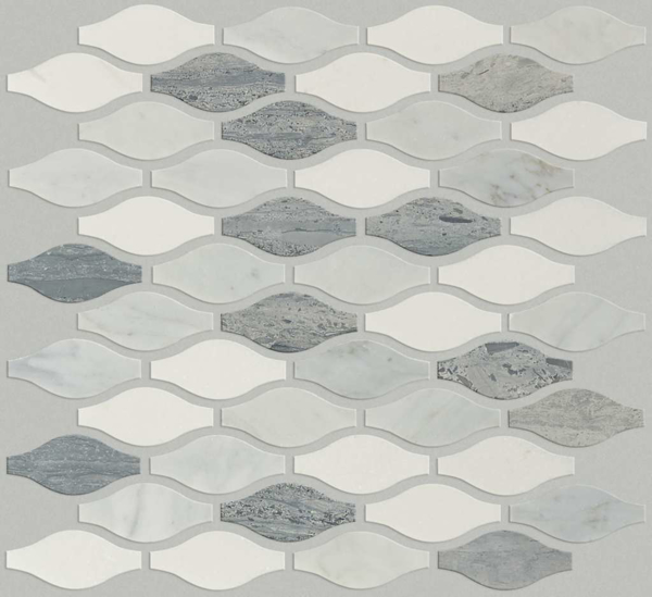 Picture of Shaw Floors - Chateau Ornament Bianco Carrara Blue Grigio Thassos