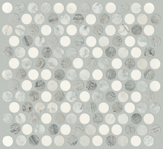 Picture of Shaw Floors - Chateau Penny Round Bianco Carrara Blue Grigio
