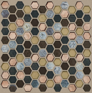 Picture of Shaw Floors - Molten Glass Hexagon Bronze