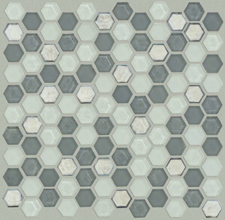 Picture of Shaw Floors - Molten Glass Hexagon Nickel