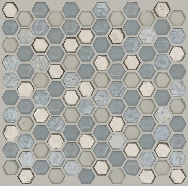 Picture of Shaw Floors - Molten Glass Hexagon Pewter