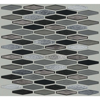 Picture of Shaw Floors - Molten Glass Stretch Hexagon Obsidian