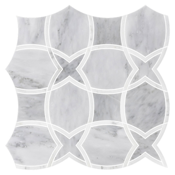 Picture of Elon Tile & Stone - Isola Waterjet Mystic Gray Pearl White