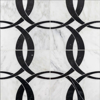 Picture of Elon Tile & Stone - Ribbon Waterjet Pearl White Black