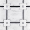 Picture of Elon Tile & Stone - Sintra Waterjet Pearl White Mystic Gray Honed