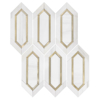 Picture of Elon Tile & Stone - Aluminum Picket Dolomite Gold Honed