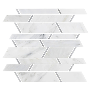 Picture of Elon Tile & Stone - Aluminum Random Strip Pearl White Silver