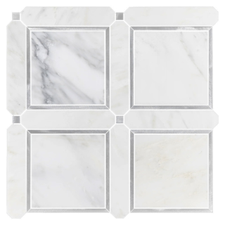 Picture of Elon Tile & Stone - Aluminum Frame Pearl White Silver