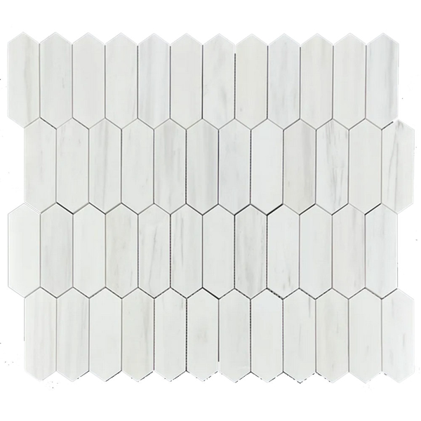 Picture of Elon Tile & Stone - Picket 2 x 6 Mosaics Dolomite