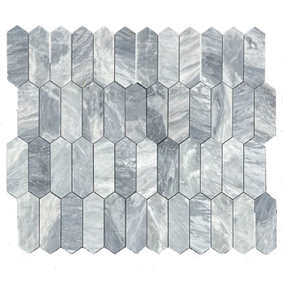 Picture of Elon Tile & Stone - Picket 2 x 6 Mosaics Bardiglio Nuvolato