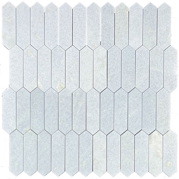 Picture of Elon Tile & Stone - Picket 2 x 6 Mosaics Blue Celeste Polished