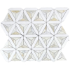 Picture of Elon Tile & Stone - Siena Mosaics White Thassos Calacatta Gold