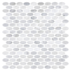 Picture of Elon Tile & Stone - Oval Mosaics Pearl White