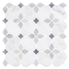 Picture of Elon Tile & Stone - Silhouette Mosaics Pearl White Mystic Gray Bardiglio Nuvolato