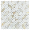 Picture of Elon Tile & Stone - Silhouette Mosaics Calacatta Gold White Thassos Crema Marfil