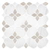 Picture of Elon Tile & Stone - Silhouette Mosaics Dolomite Beachwood White Thassos Honed