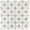 Picture of Elon Tile & Stone - Silhouette Mosaics Dolomite Beachwood White Thassos Honed