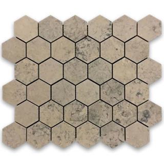 Picture of Elon Tile & Stone - Hexagon Mosaics 2 Quartier Parisien Honed