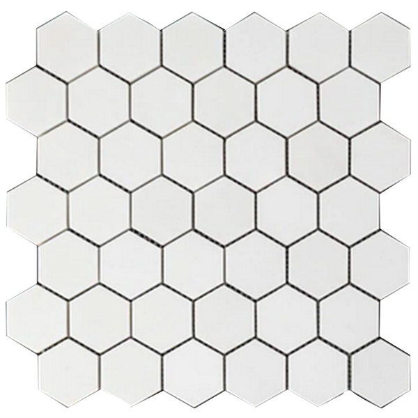 Picture of Elon Tile & Stone - Hexagon Mosaics 2 White Thassos Polished