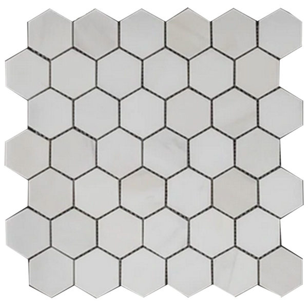 Picture of Elon Tile & Stone - Hexagon Mosaics 2 Dolomite Honed