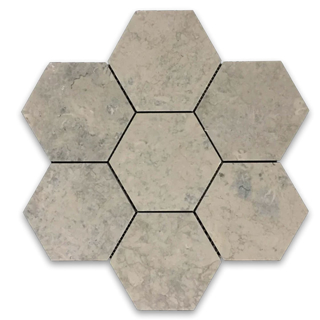 Picture of Elon Tile & Stone - Hexagon Mosaics 5 Quartier Parisian Honed