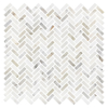 Picture of Elon Tile & Stone - Micro Herringbone Mosaics Calacatta Gold