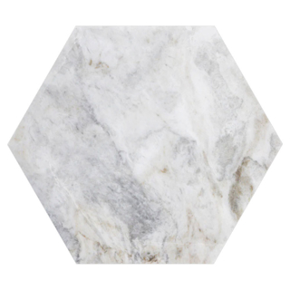 Picture of Elon Tile & Stone - Marble Hexagon Tile Bianco Oro Honed