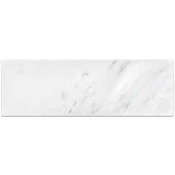 Picture of Elon Tile & Stone - Marble 4 x 12 Pearl White Honed