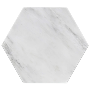 Picture of Elon Tile & Stone - Marble Hexagon Tile Pearl White Polished