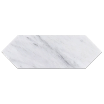 Picture of Elon Tile & Stone - Marble Picket Tile Pearl White Polished