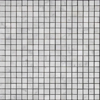 Picture of Elon Tile & Stone - 5/8 x 5/8 Square Mosaics Bianco Carrara Polished