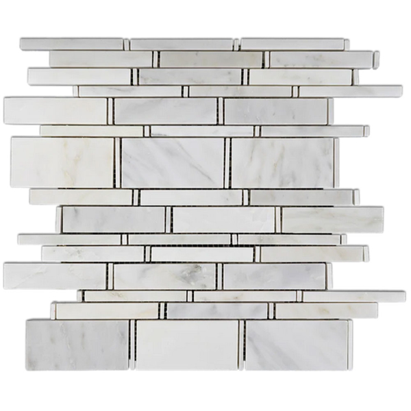 Picture of Elon Tile & Stone - Multi Width Mosaics Pearl White