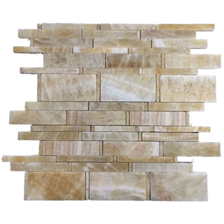 Picture of Elon Tile & Stone - Multi Width Mosaics Honey Onyx