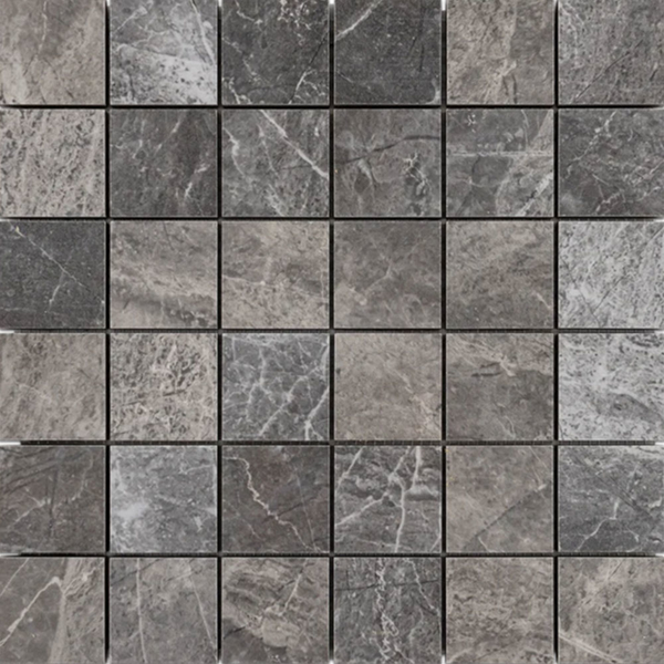 Picture of Elon Tile & Stone - Nuance Mosaic Anthracite Semi Polished